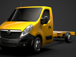opel movano singlecab sw e30 chassis 2014 Model 3D