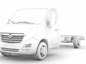 opel movano singlecab sw e30 chassis 2014 Model 3D