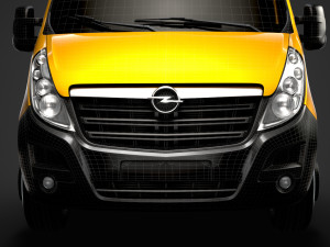 opel movano singlecab sw e30 chassis 2014 Model 3D