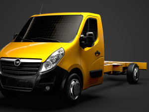opel movano singlecab sw e30 chassis 2014 Model 3D