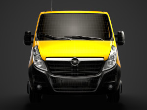 opel movano singlecab sw e30 chassis 2014 Model 3D