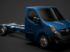 chassi opel movano singlecab sw e30 2020 Modelo 3D