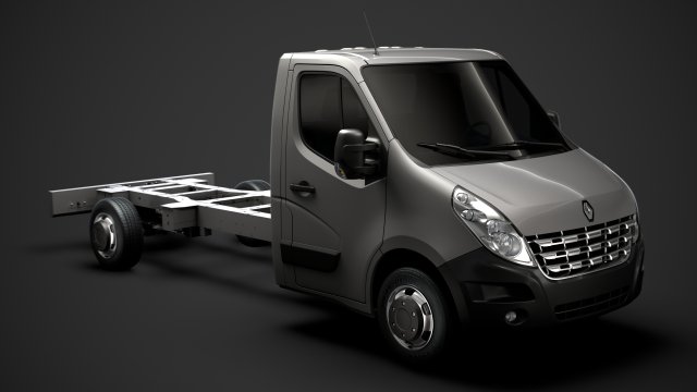 renault master singlecab sw e30 chassis 2010 3Dモデル .c4d .max .obj .3ds .fbx .stl .blend 