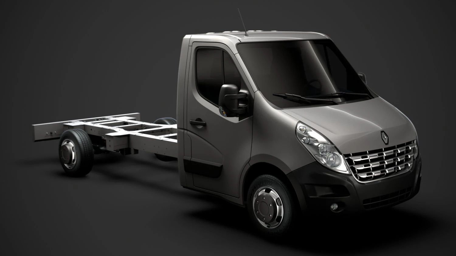 renault master singlecab sw e30 chassis 2010 3D Model .c4d .max .obj .3ds .fbx .stl .blend 