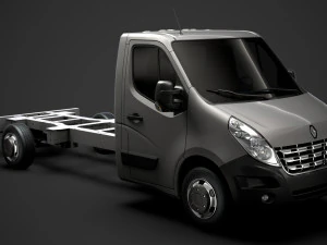 chassi renault master singlecab sw e30 2010 Modelo 3D