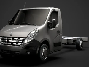 renault master singlecab sw e30 chassis 2010 3D Model