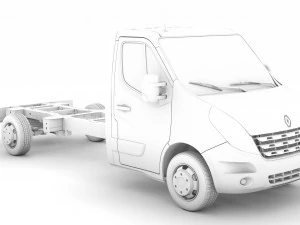 renault master singlecab sw e30 chassis 2010 3D Model
