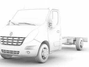 renault master singlecab sw e30 chassis 2010 3D Model