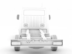 renault master singlecab sw e30 chassis 2010 3D Model