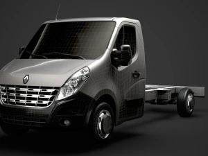 renault master singlecab sw e30 chassis 2010 3D Model