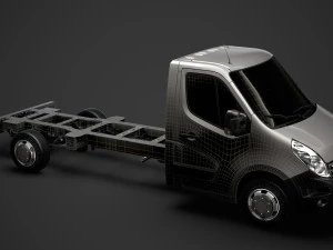 renault master singlecab sw e30 chassis 2010 3D Model