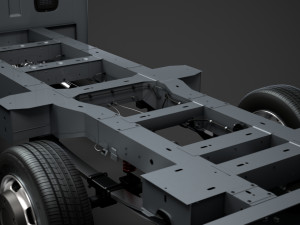 renault master singlecab sw e30 chassis 2014 3D Model