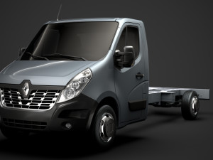 renault master singlecab sw e30 chassis 2014 3D Model