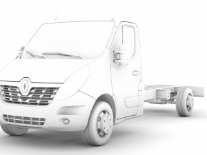 renault master singlecab sw e30 chassis 2014 3D Model