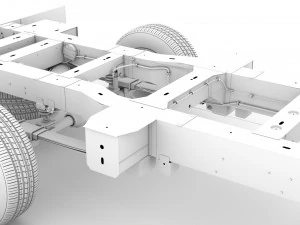 chassi renault master singlecab sw e30 2014 Modelo 3D