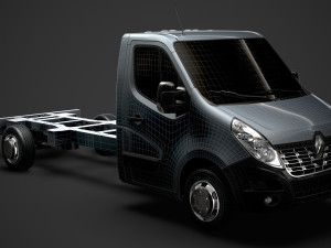 renault master singlecab sw e30 chassis 2014 3D Model