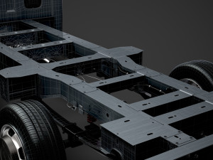 renault master singlecab sw e30 chassis 2014 3D Model