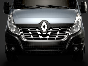 renault master singlecab sw e30 chassis 2014 3D Model