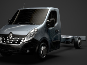 renault master singlecab sw e30 chassis 2014 3D Model