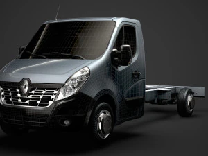 chassi renault master singlecab sw e30 2014 Modelo 3D