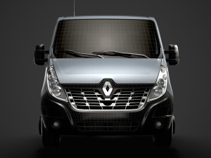 renault master singlecab sw e30 chassis 2014 3D Model