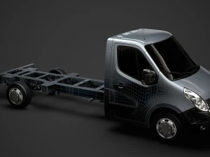 chassi renault master singlecab sw e30 2014 Modelo 3D