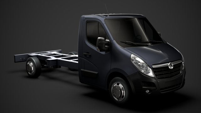 vauxhall movano singlecab sw e30 chassis 2014 Model 3D .c4d .max .obj .3ds .fbx .stl .blend 