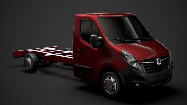 vauxhall movano singlecab sw e30 chassis 2020 Modelo 3D .c4d .max .obj .3ds .fbx .stl .blend 