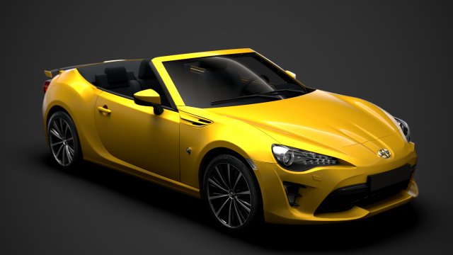 scion fr-s cabrio 2020 Modelo 3D .c4d .max .obj .3ds .fbx .stl .blend 