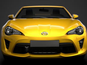 scion fr-s cabrio 2020 Modelo 3D