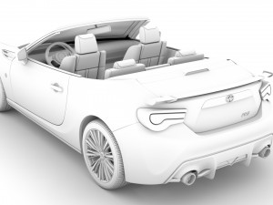 scion fr-s cabrio 2020 Modelo 3D