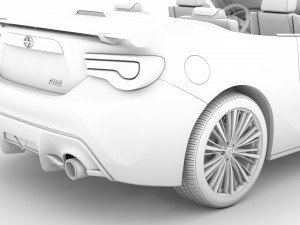 scion fr-s cabrio 2020 Modelo 3D