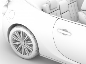 scion fr-s cabrio 2020 Modelo 3D