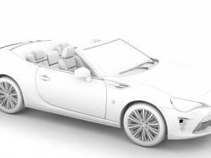 scion fr-s cabrio 2020 Modelo 3D