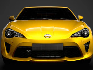 scion fr-s cabrio 2020 3D Model