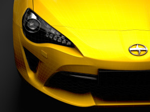 scion fr-s cabrio 2020 Modelo 3D