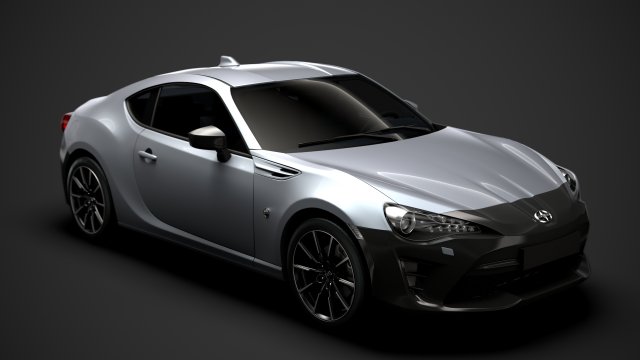 scion fr-s rc 86 2020 3D Model .c4d .max .obj .3ds .fbx .stl .blend 