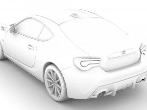 toyota g 86 2016 3D Model