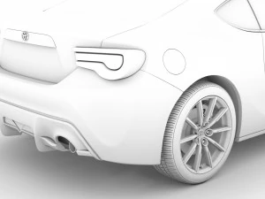 toyota g 86 2016 3D Model