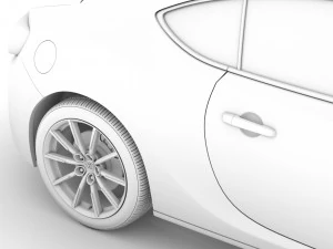 toyota g 86 2016 3D Model