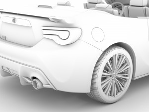 toyota gt 86 cabrio 2020 Modelo 3D
