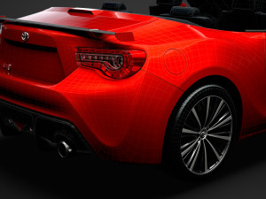 toyota gt 86 cabrio 2020 Modelo 3D