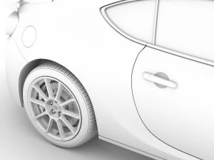 toyota gts 86 2020 3D Model