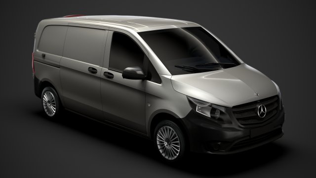 mercedes benz vito panel van l1 2019 3D Модель .c4d .max .obj .3ds .fbx .stl .blend 