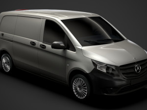 mercedes benz vito panel van l1 2019 3D Model