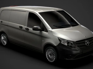 mercedes benz vito furgone l1 2019 Modello 3D