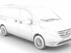 mercedes benz vito panel van l1 2019 3D Модель