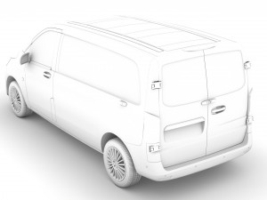 mercedes benz vito panel van l1 2019 3D Модель