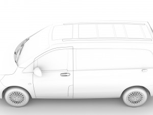 mercedes benz vito panel van l1 2019 3D Модель
