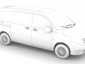 mercedes benz vito panel van l1 2019 3D Модель